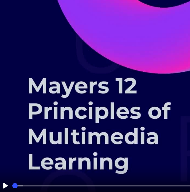 Mayers 12 principles video