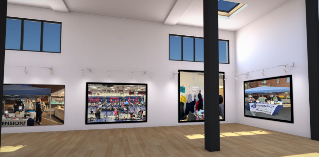 Virtual gallery showing pictures of school